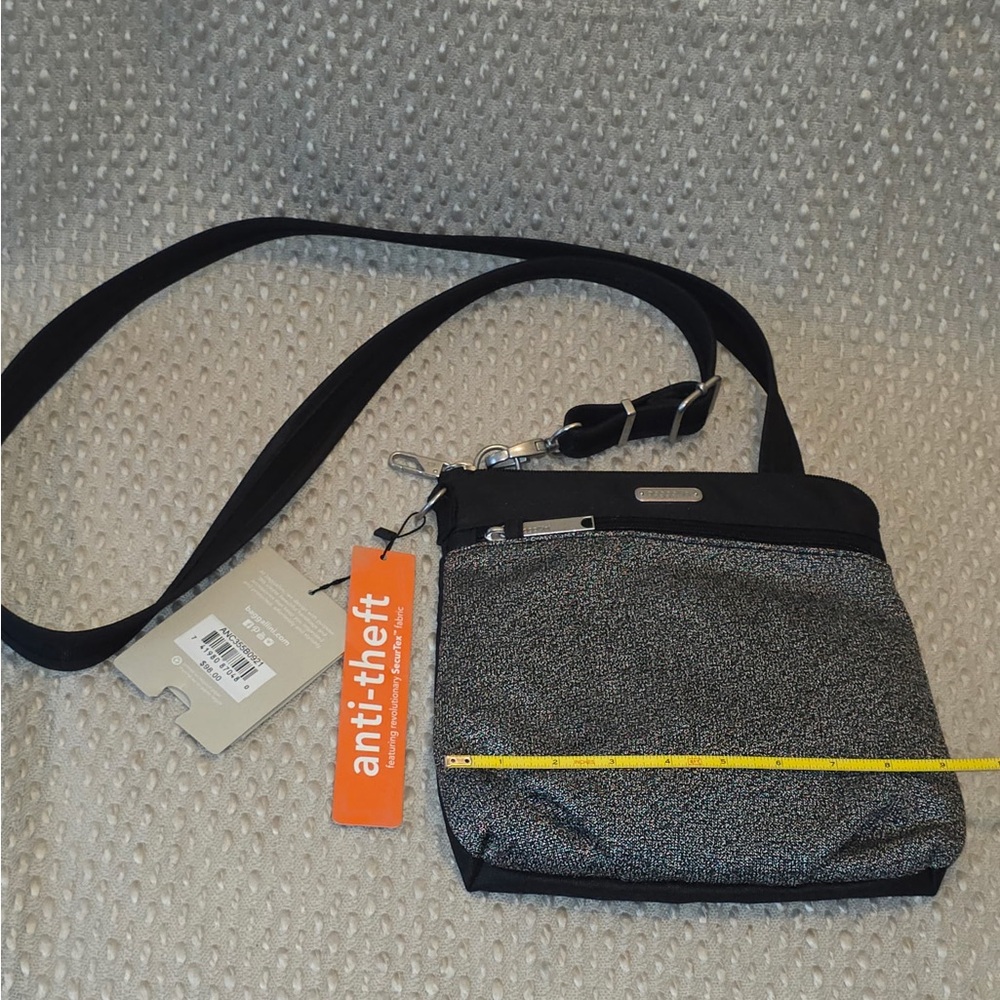 Baggallini Charcoal and Black Crossbody Bag - Picture 2 of 10